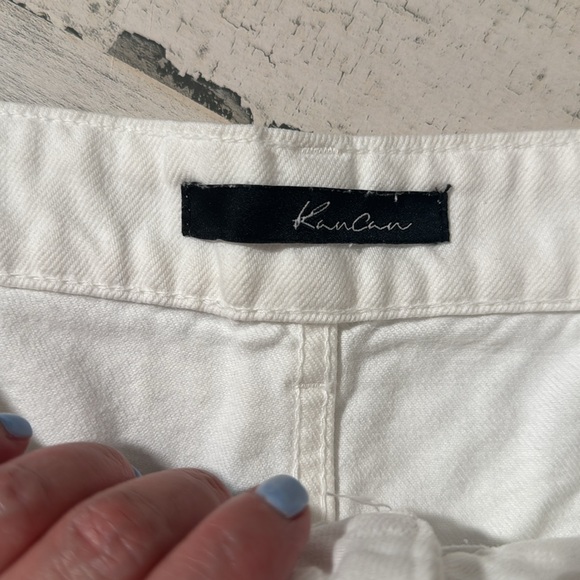 White KanCan Distressed Shorts - Medium - Picture 4 of 10